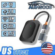 Wireless CarPlay Adapter for iPhone Dongle Plug  Play Low Latency Connection