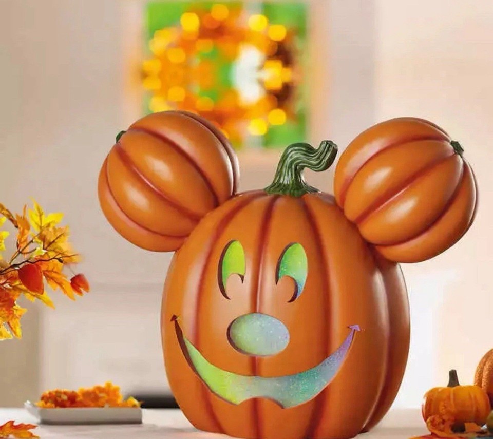 Disney Mickey Pumpkin Light Up 20" Jack O Lantern Costco Halloween | eBay