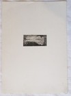 ANTIQUE ORIGINAL ETCHING DEAD WOMAN WITH SHROUD LYING ON CASKET — photo 2