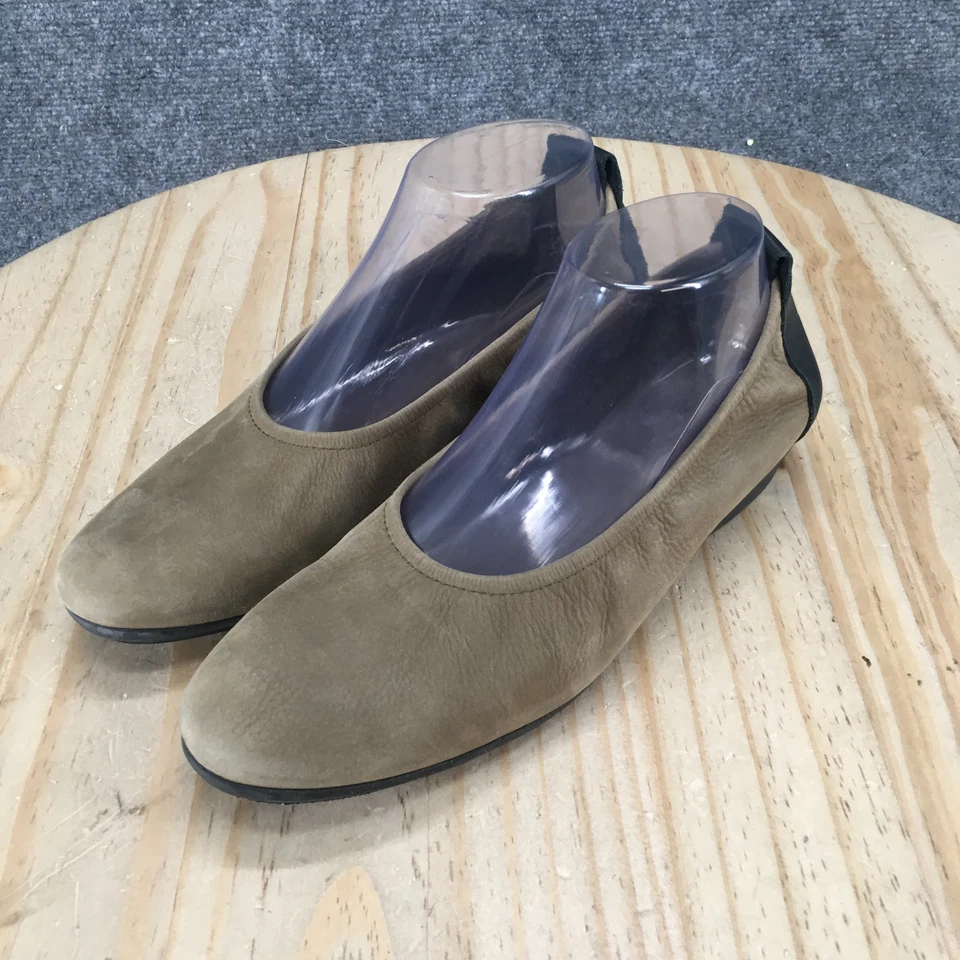 Arche Shoes Womens 39 Casual Slip On Comfort Ballerina Flats Brown Leather - Image 3 of 4