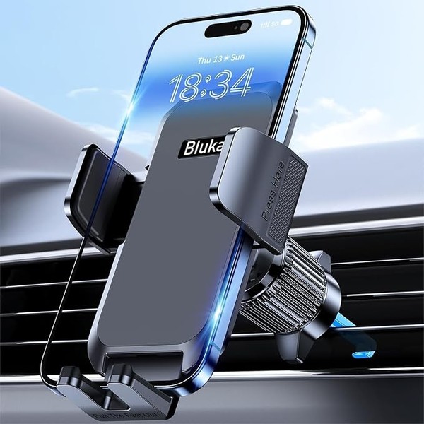Blukar Handyhalterung Auto LüFtung 360° Ein-Knopf Kfz Halter Iphone Galaxy-image