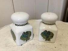1970s Chunky retro salt and pepper pots, Taunton Vale Bouquet Garni