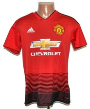 MANCHESTER UNITED 2018/2019 HOME FOOTBALL SHIRT ADIDAS SIZE S ADULT