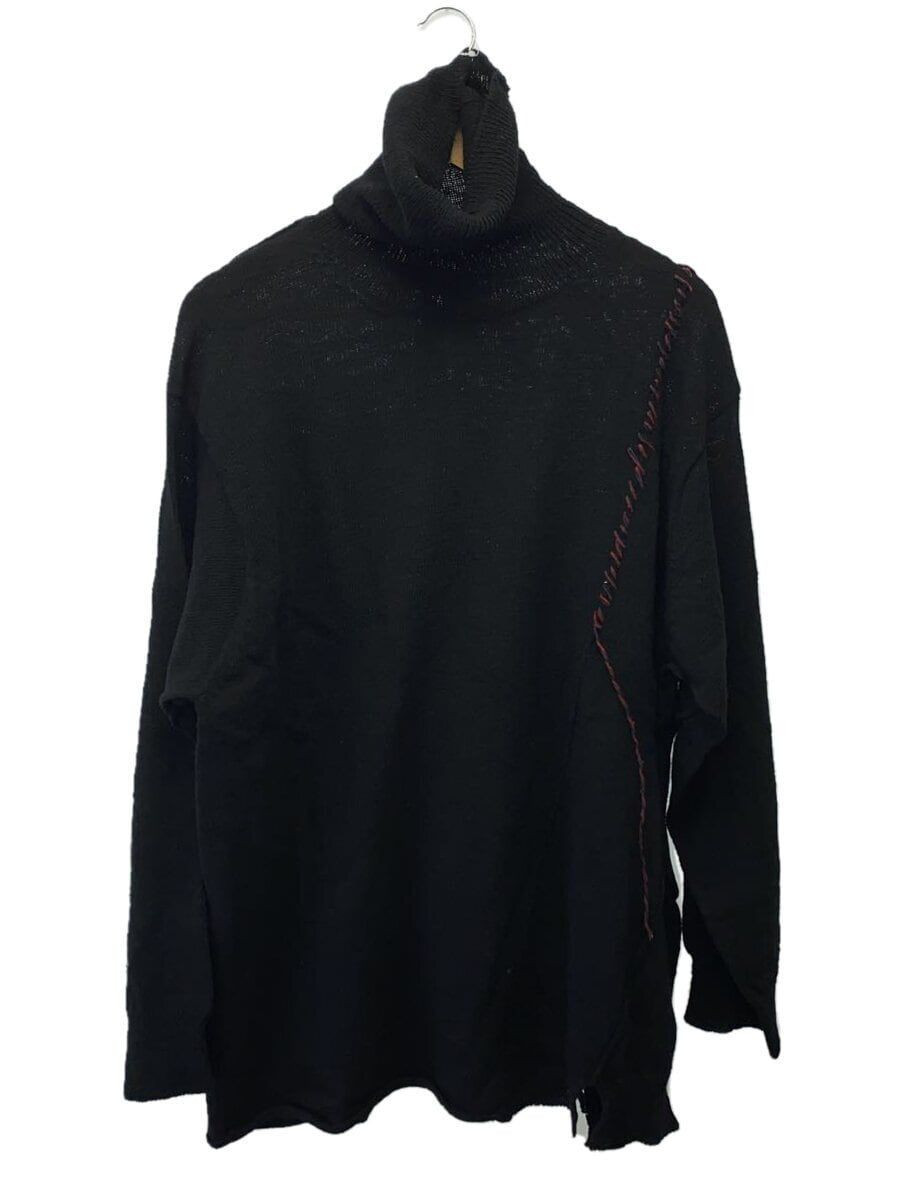 YOHJI YAMAMOTO POUR HOMME KNIT SWEATER (Thick 3 Wool Black YOHJI YAMAMOTO POUR HOMME KNIT SWEATER (Thick 3 Wool Black