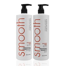 Keragen - Smoothing Shampoo and Conditioner with Keratin and Collagen for All...