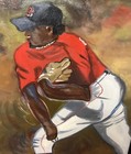 Pedro Martinez Pitcher 2004 Boston Red Sox World Champs Original Oil Painting — photo 5