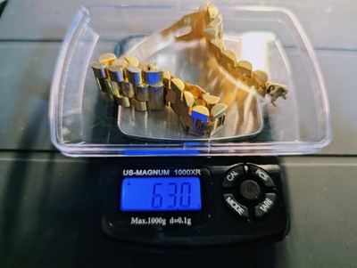 Original Rolex President 8723 20mm Bark 18K Yellow Gold Band