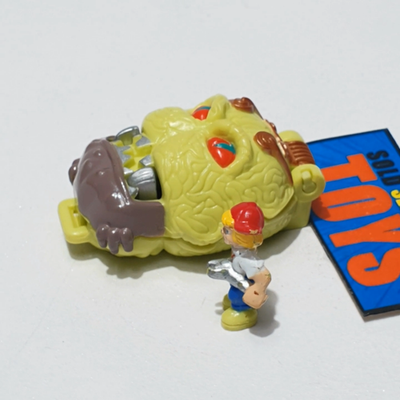 Vtg Mighty Max Shrunken Heads BRAIN FACE figure playset A 100