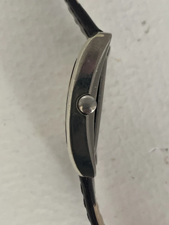 Reloj Hombre BOCCIA Titanium Royce Tank Cuarzo 3565-02 Fecha Correa Cuero Marrón Foto 4 de 4