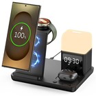 Wireless Charger for Samsung/Android, 6 in 1 Phone Nightstand Charging Statio...