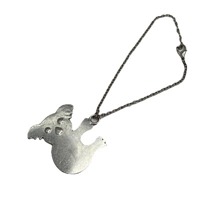 Silver Chain Bracket With Koala Pendant