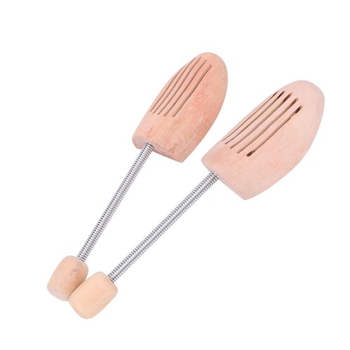 2Pcs/Set Wood Anti Deformation Women Men Shoe Tree Keeper With Spring Column - Picture 22 of 22