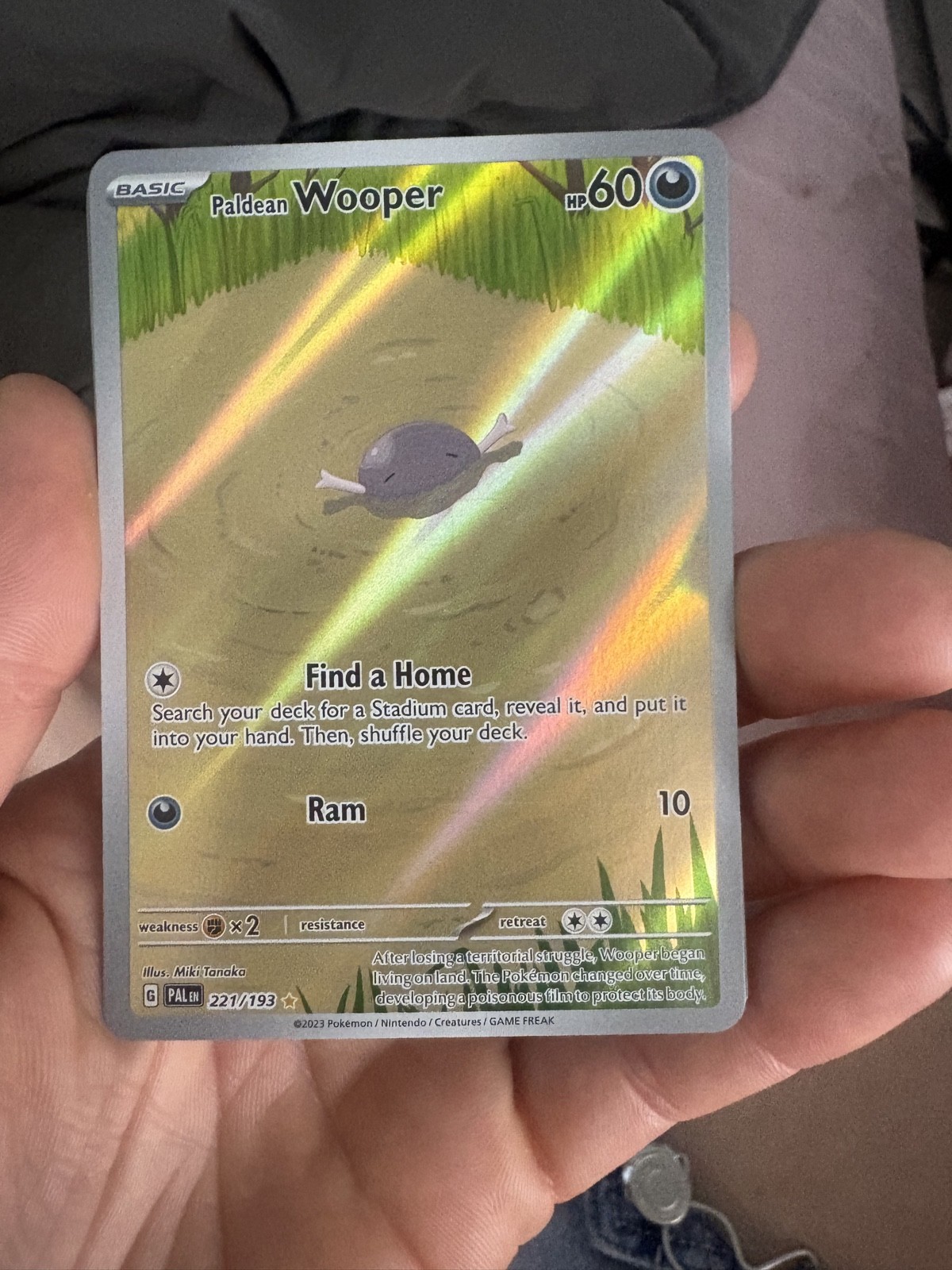 Paldean Wooper 221/193 Sv02: Paldea Evolved Holo