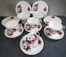 14 Lovely Vintage Gainsborough Bone China Cup Saucer Plate Milk Jug Sugar Bowl