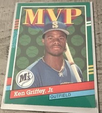 1991 Donruss Ken Griffey Jr.  MVP #392 ERROR Card - No Dot after 