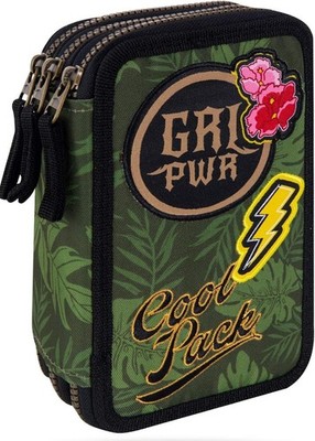 COOLPACK XXL Federtasche Federmappe,Federmäppchen gefüllte Schüleretui 3-stöckig