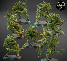 Woodland Guardian Feral Vine Spirit Archers X10 28mm Fantasy Elven Monsters