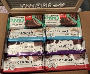 72 Power Crunch Bars Pro Mint Vanilla Creme Chocolate Triple Protein S’mores