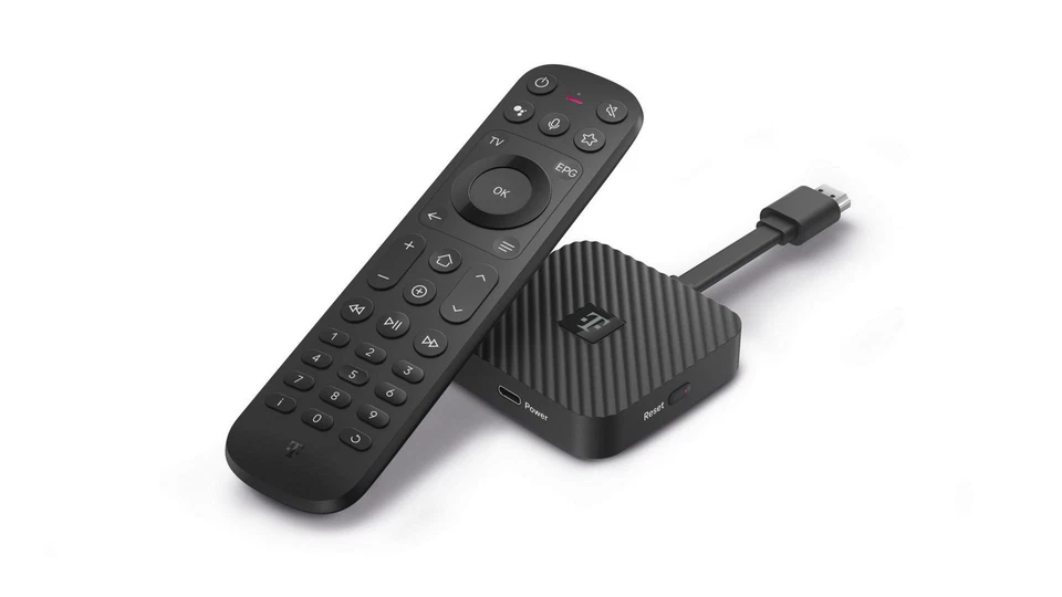 TELEKOM MagentaTV Stick 4K schwarz (2. Gen) (barrierefrei) Streaming-Box 16 GB,