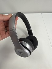 Beats by Dre Solo 2 Model B0534 On-Ear Wireless Headphones Silver Tested