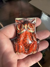 Vintage Tin Owl Halloween Clicker Noisemaker Toy Litho U.S. Metal Toy Mfg. Co.