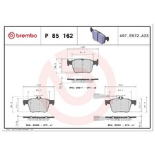 Satz Bremsbeläge Bremsklötze hinten für Seat Ateca KH7 24003650