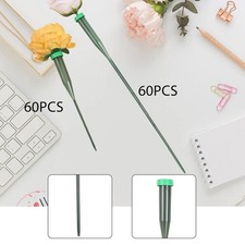 60 Pieces Stem Floral Water Tubes with Cap for Weddings Events Flower Store