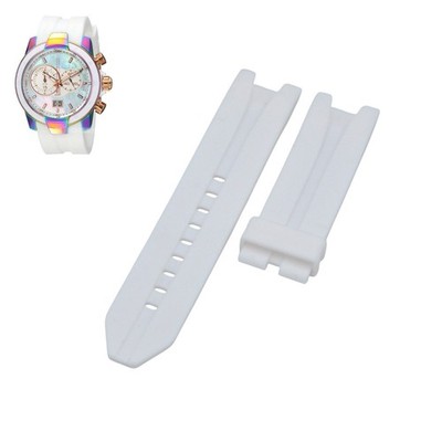 UF6 Collection TM-615017 24mm White Rubber Watch Strap For TechnoMarine