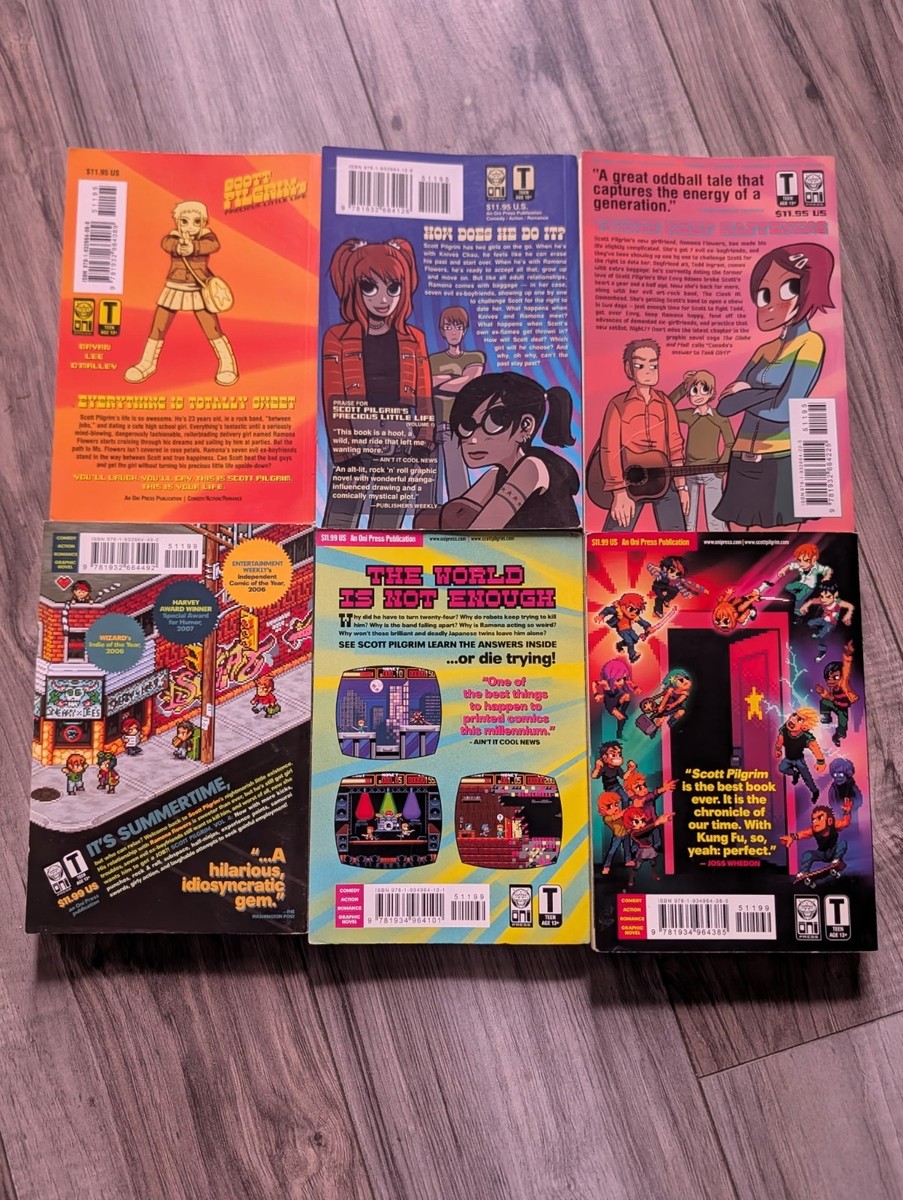 Set of (6) Scott Pilgrim vs. The World Paperback Graphic Novel