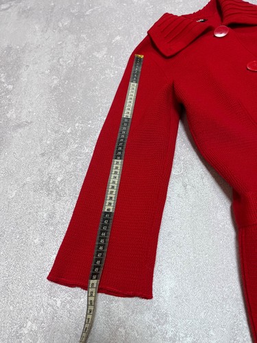 Rare Vintage Dolce & Gabbana Belted A-line Knit Coat Cardigan Woman's Size M - Picture 15 of 16