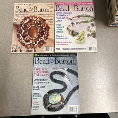 Bead & Button Mag. (3) Apr/2000/Aug/2002/Jun/2004 Lot Of (3) F15B