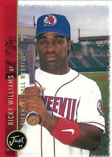 RICKY WILLIAMS 1999 Just Memoribillia Basebal RC #36 Piedmont Boll Weevils