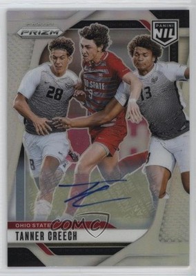 2025 Panini NIL The Ohio State University Prizm Auto Tanner Creech #24 Auto p8v