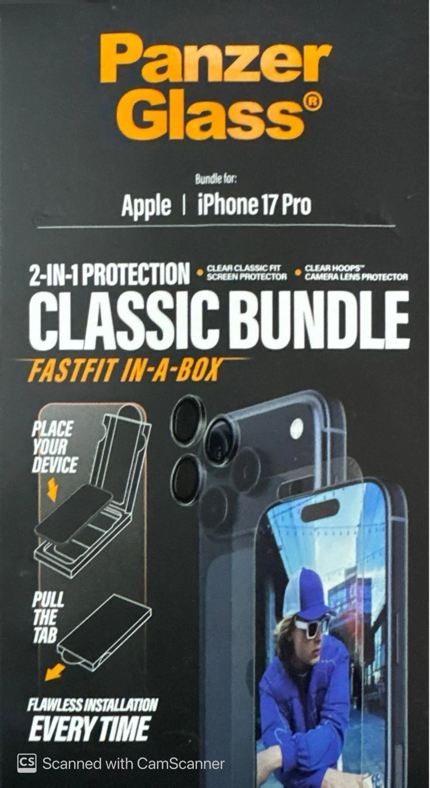 Panzer Glass 2in1 Protection (Classic Fit+ Hoops) for iPhone 17 pro