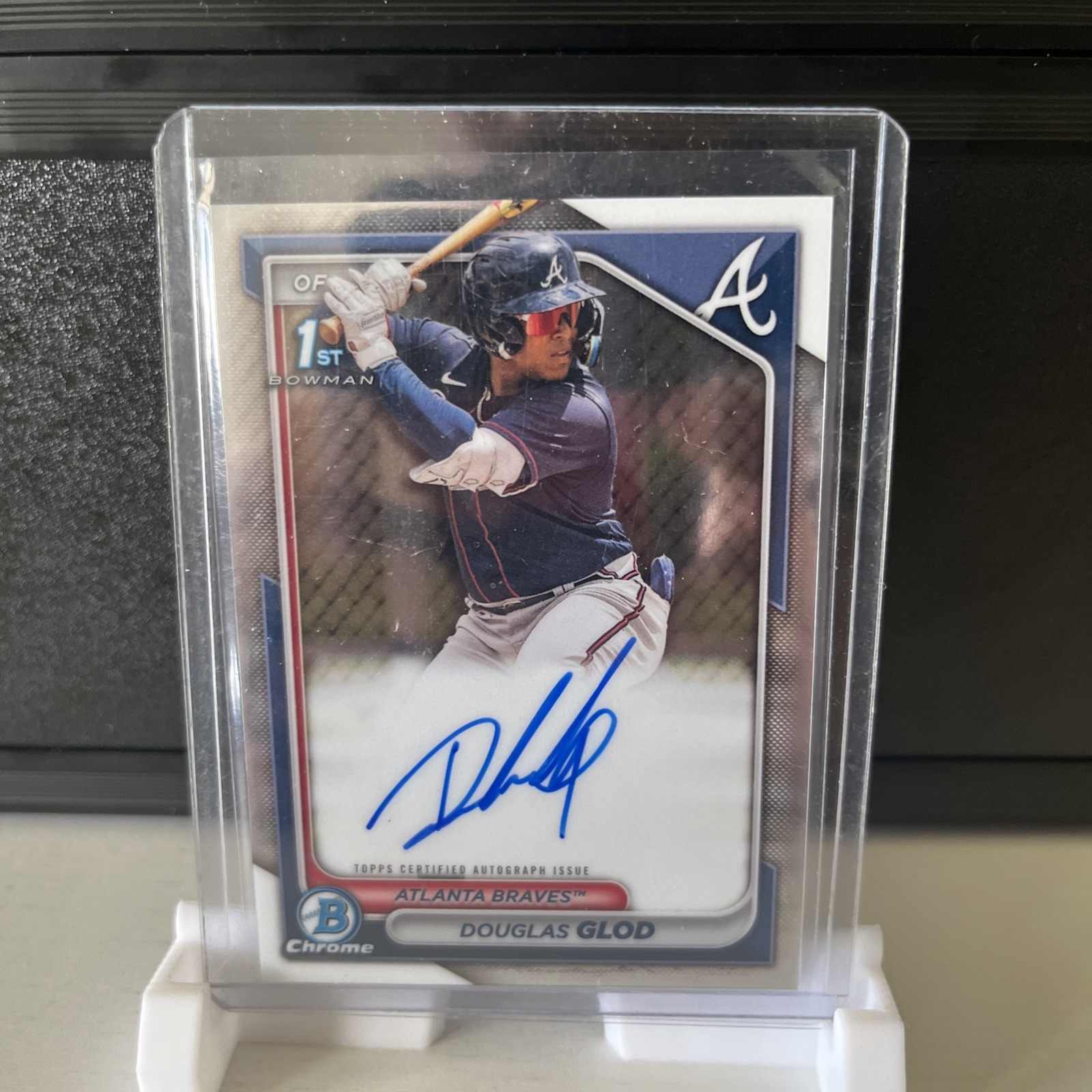 2024 Bowman Chrome Douglas Glod #CPA-DG 1st Bowman Chrome Prospect Auto Braves