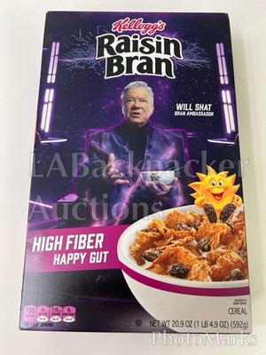  ️NEW! William Shatner Will Shat Star Trek Limited Kellogg s Raisin Bran Box  