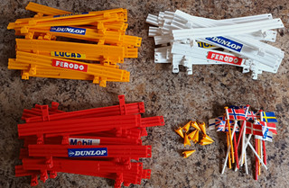 Scalextric Crash Barriers Flags Cones Bundle