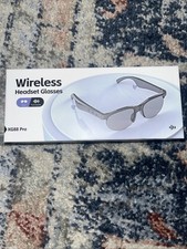 Wireless Headset Glasses Audio Smart Sunglasses - Black New In Box