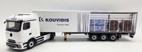 Eligor, MERCEDES-BENZ Eactros 600 4X2 Mit 3-Achs-Planenauflieger (Kouvidis), ...