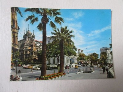 CP AK ITALIEN LIGURIEN SAN REMO DIE RUSSISCHE KIRCHE und das CASINO - Schriftlich
