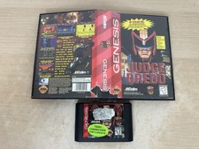 Judge Dredd - Authentic USA Sega Genesis Game In Box, NO MANUAL - Tested & Works