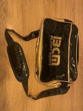 BCM Planet Dance Magaluf Retro Shoulder Bag Glossy PVC, Black Gold Vintage Rare