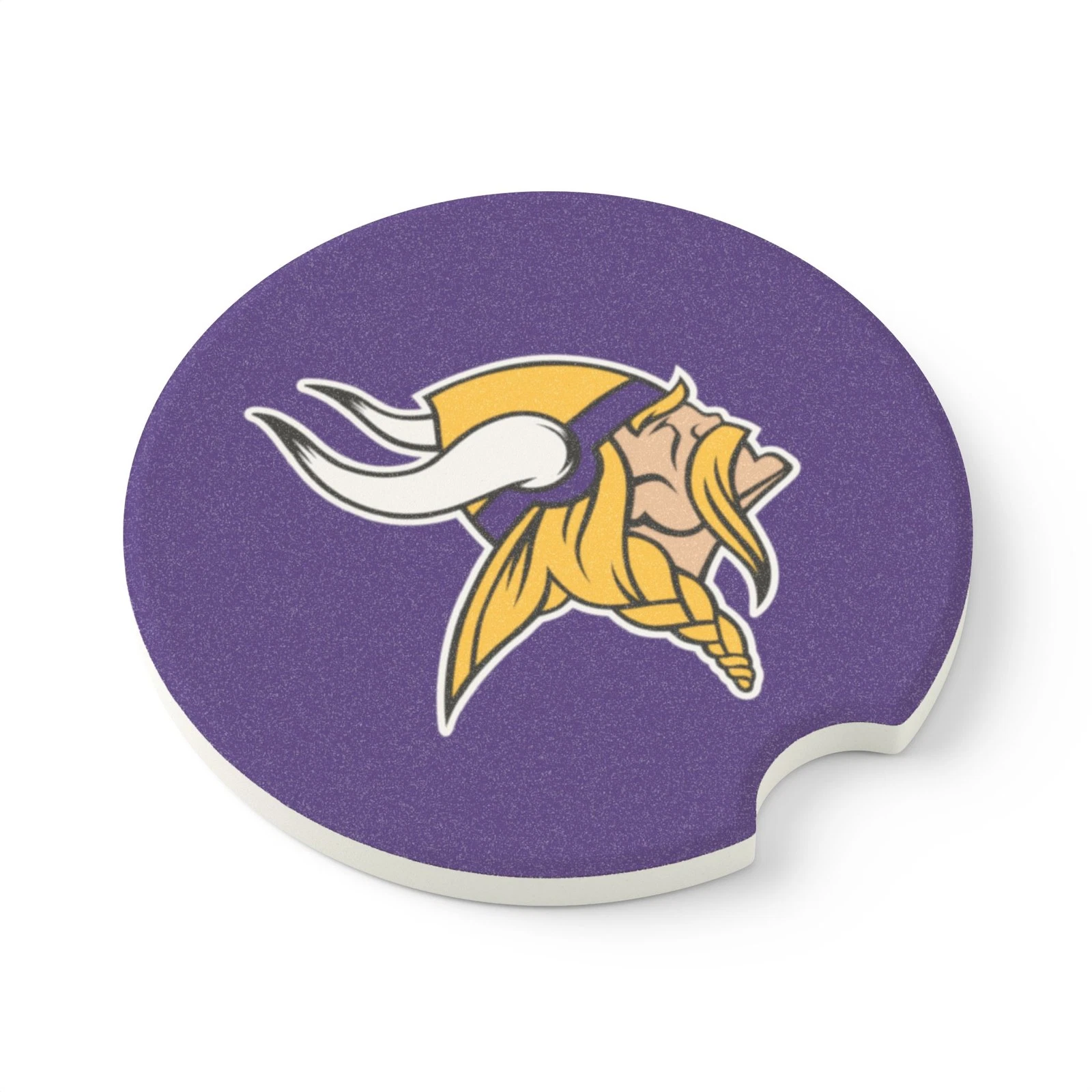 Minnesota Vikings Soapstone Car Coaster – football Cup Holder Insert for Car Decor