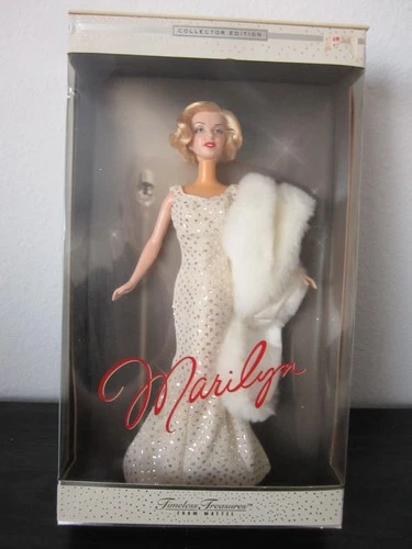 VTG Marilyn Monroe Timeless Treasures NIP Mattel Collector Edition 2001