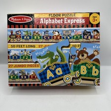 Melissa and Doug Alphabet Express Floor Puzzle Used 27 Pieces