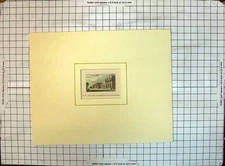 Old Antique Print Colour New University Ing House Building Architecture