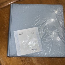 Creative Memories 12X12 Scrapbook Album Flex Hinge NEW Blue Shimmery Wedding