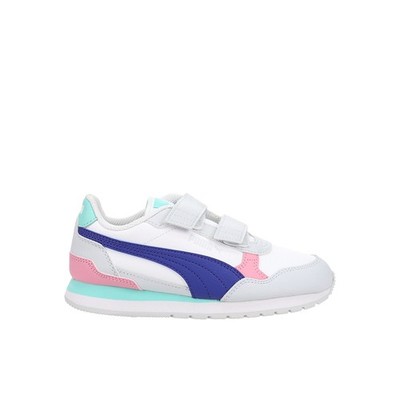 PUMA St Runner V4 Leather Slip On  Toddler Girls White Sneakers Casual Shoes 399
