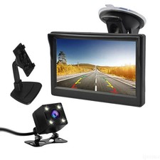 Car Rear View Parking System 5" Monitor Backup Camera Night Vision Waterproof HD