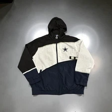 Ultra Game Dallas Cowboys Anorak Style Windbreaker Jacket NFL Football Mens XL